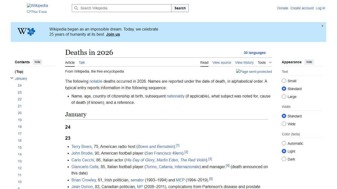 Deaths in 2026 - Wikipedia